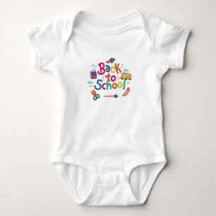 Back to school baby bodysuit