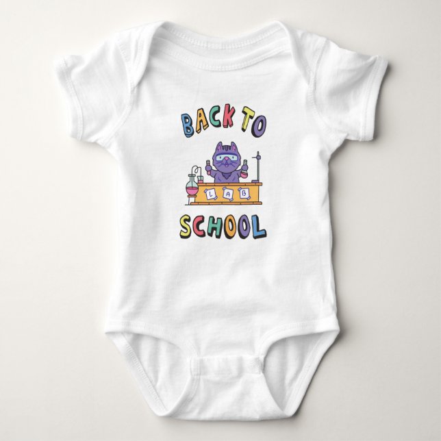 Back to school baby bodysuit (Front)
