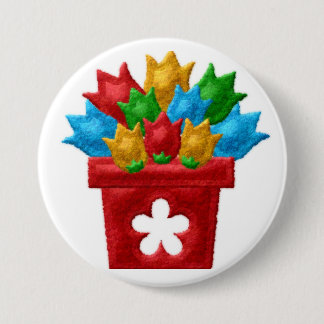 Back to School, Backpack Pins buttons Flower Pot