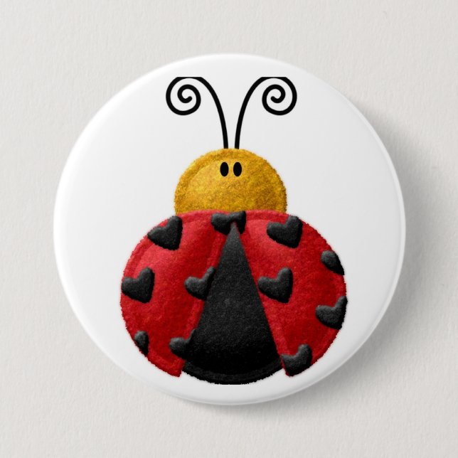 Back to School, Backpack Pins buttons Ladybug (Front)