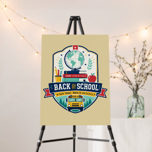 Back to School Badge Design Foam Board