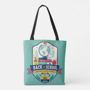 Back to School Badge Design Tote Bag