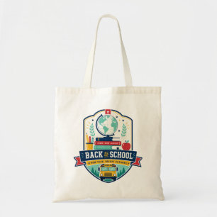 Back to School Badge Design Tote Bag