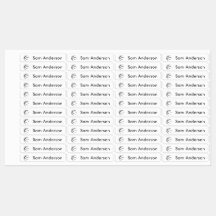 Back to School Basketball Kids Name Labels