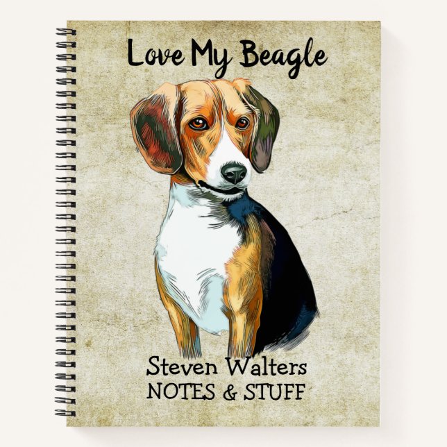 Back to school Beagle notebook (Front)