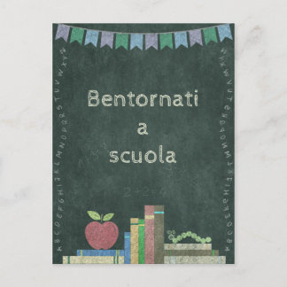 Back to school | Bentornati a scuola Postcard