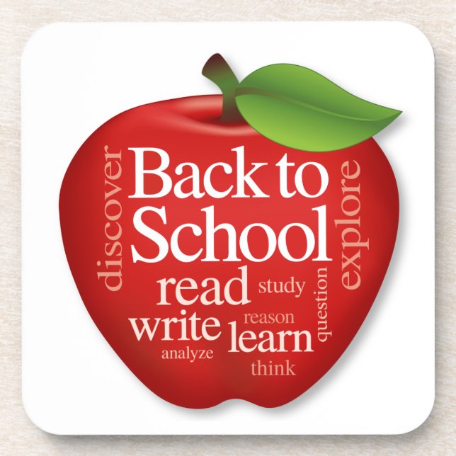 Back to School Beverage Coaster (Front)