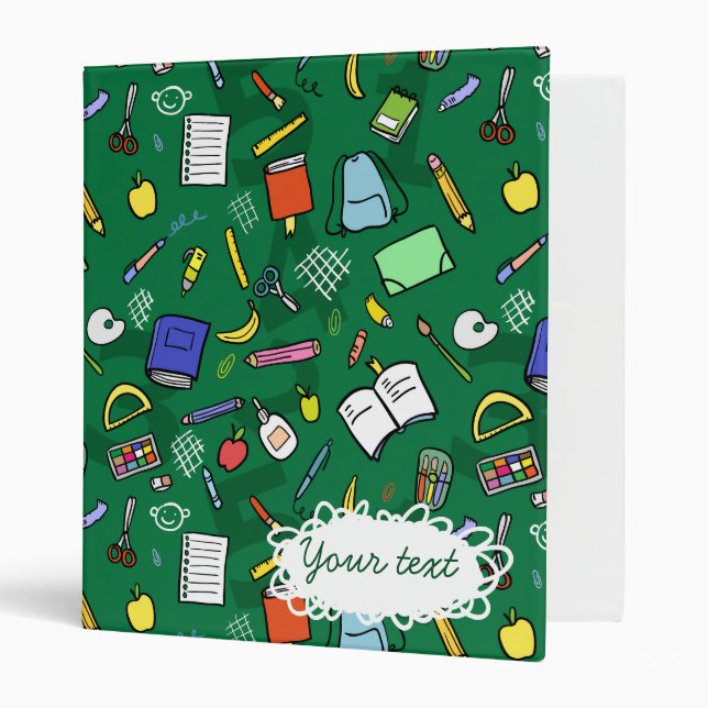 "Back to school" binder (editable) (Front/Inside)