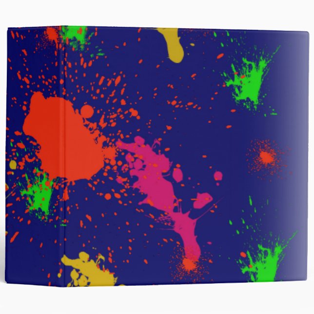 BACK TO SCHOOL BINDERS - PAINT SPLATS - GIFTS (Front/Spine)