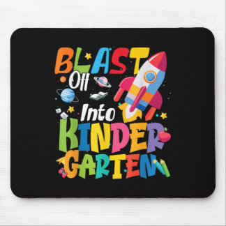 Back To School Blast Off Into Kindergarten Cute Bo Mouse Pad
