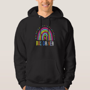 Back To School Boho Rainbow Bus Driver First Day O Hoodie