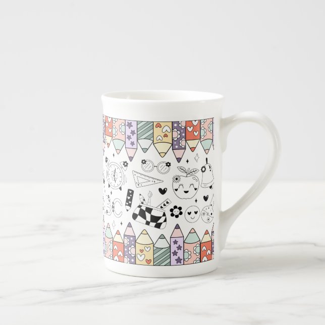 Back To School Bone China Mug (Right)