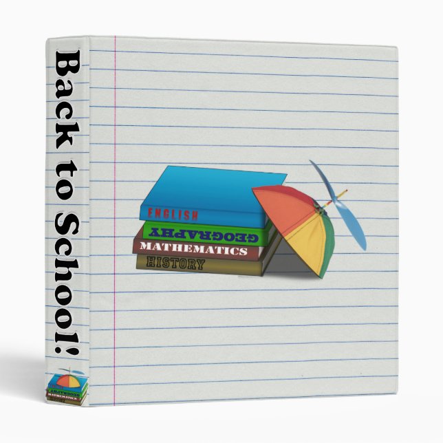 Back to School Book Stack Binder (Front/Spine)