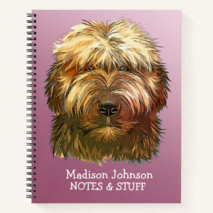 Back to school Briard notebook