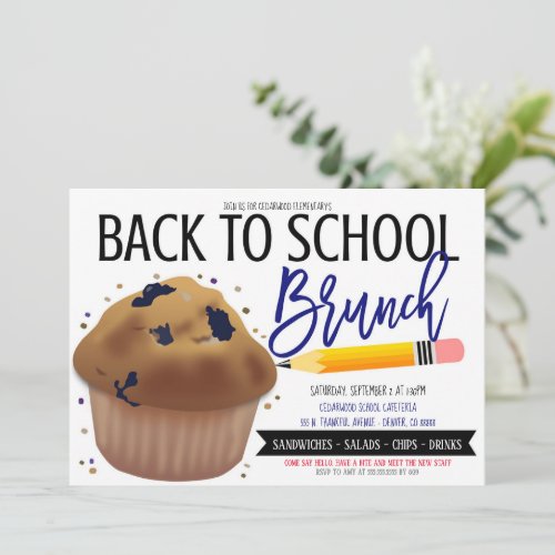 Back to School Brunch Invitation