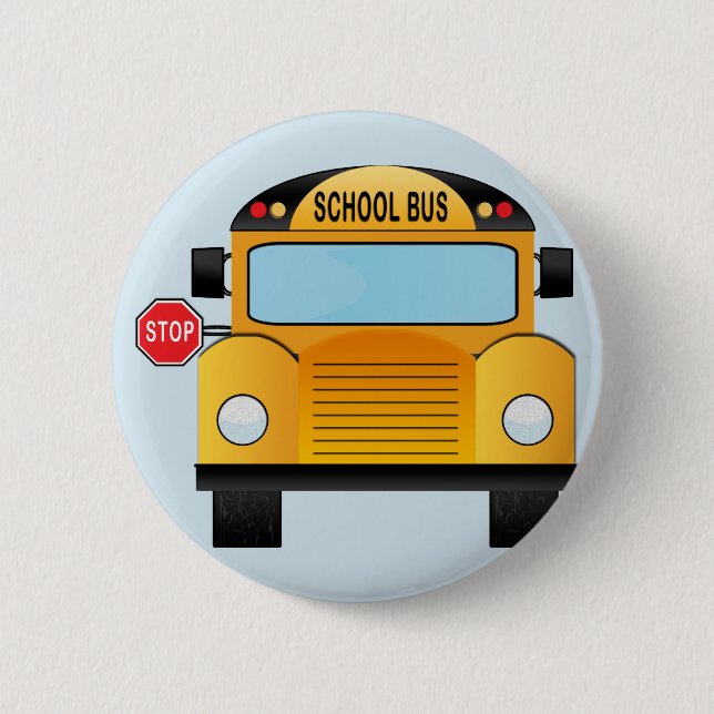 Back to school bus button (Front)