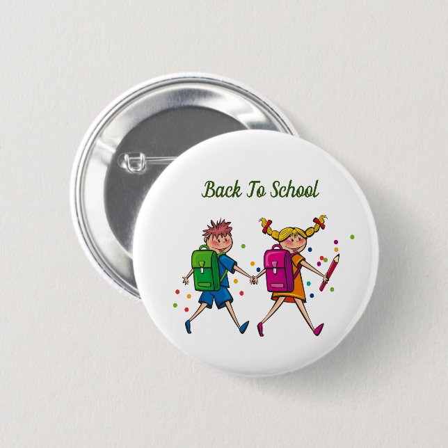 Back To School Button (Front & Back)
