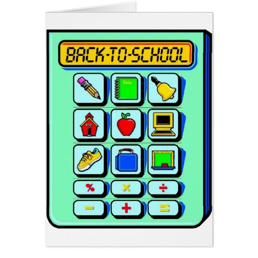 Back To School Calculator Cards (Front)
