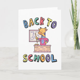Back to school card