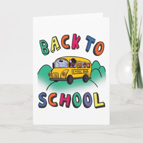 Back to school card