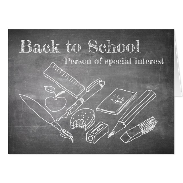 Back to School Card (Front Horizontal)