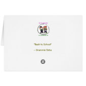 "Back to School" Cards (Back Horizontal)