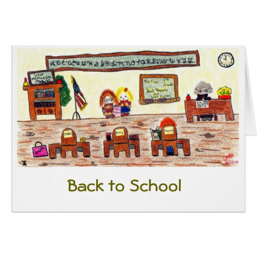 "Back to School" Cards (Front Horizontal)