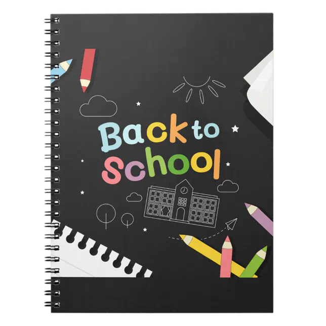 Back To School Chalk Board Notebook | Zazzle