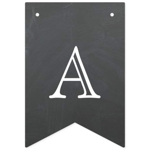 Back to school - chalkboard design bunting flags | Zazzle