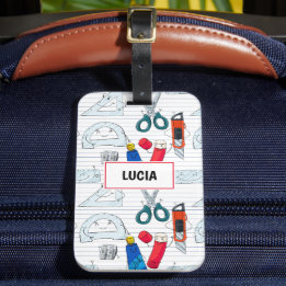 Back to School characters Luggage Tag