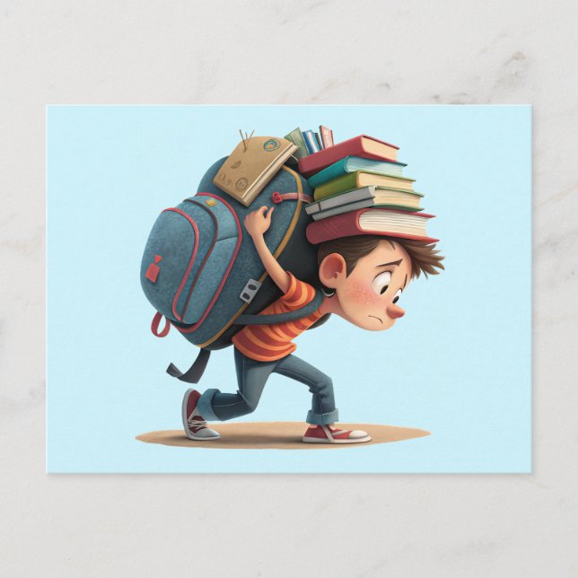 Back to school child postcard (Front)