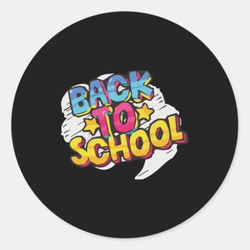 Back To School  Classic Round Sticker