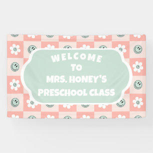 Back to School Classroom Decor Teacher Retro Banner