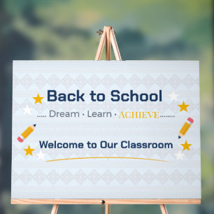 Back to School Classroom Sign Acrylic Welcome Ar