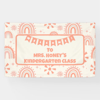 Back to School Classroom Teacher Boho Retro Banner