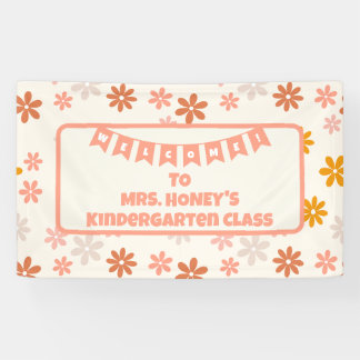 Back to School Classroom Teacher Boho Retro Banner