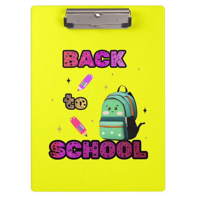 Back to school clipboard (Front)