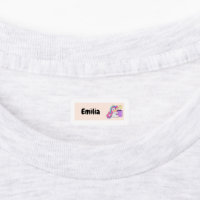 Lavender Kids Name Iron On Clothing Labels