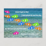 Back to School Clown Fish Welcome Postcard