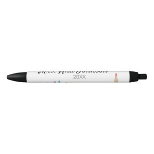 Back to school color pencils add name class year pen