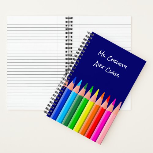 Back to School Colored Pencils Notebook