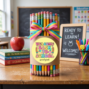 Back to school colorful elementary Sticker