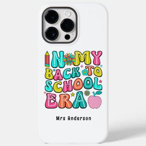 Back to school colorful retro teacher  Case_Mate iPhone 14 pro max case