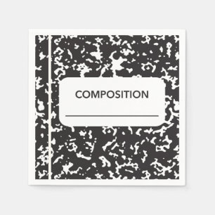 Back to School Composition Notebook Napkins