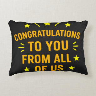 Back to School Congratulations – Quote  Accent Pillow