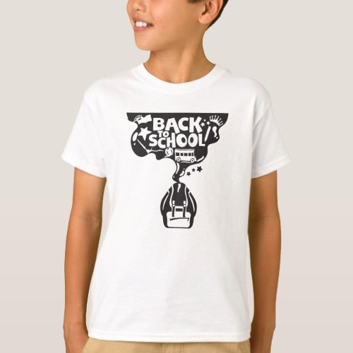 Back To School Cool Illustration Children T_Shirt