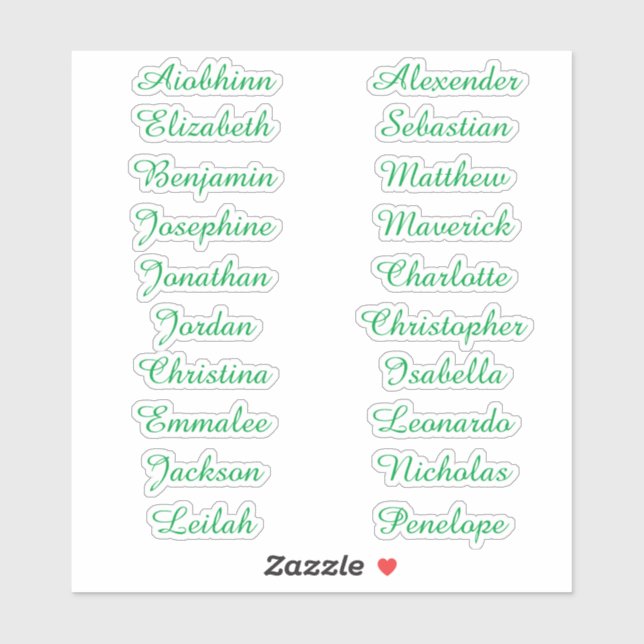 Back to School Custom Multiple Name Stickers (Sheet)