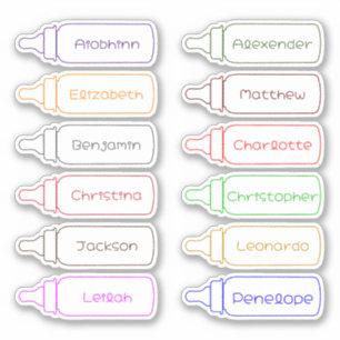 Back to School Custom Multiple Name Stickers