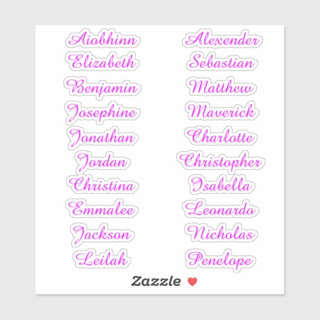 Back to School Custom Multiple Name Stickers (Sheet)