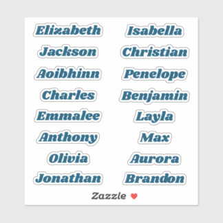 Back to School Custom Multiple Name Stickers